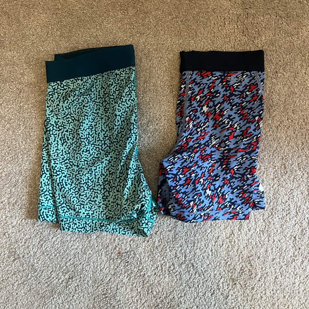 Set of two (2) nike pro shorts